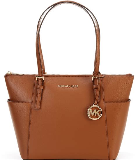 michael kors jet set east west leather tote bag|mk saffiano leather tote bag.